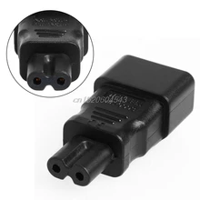 IEC 320 чайник 3-контактный C14 мужчина к C7 женский Мощность конвертер адаптер вилка-розетка R11 и Прямая поставка
