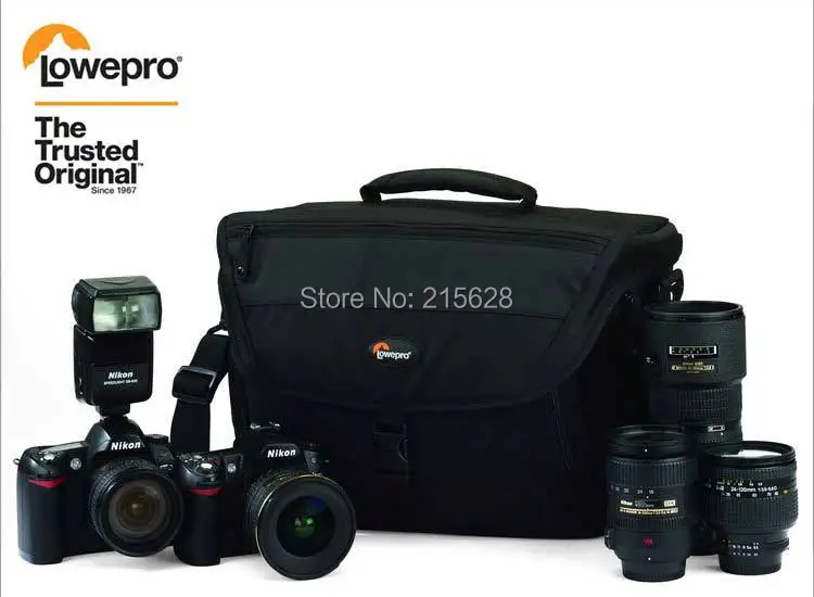  Lowepro Nova 200 AW SLR Camera Bag Digital Camera DSLR  Photo Shoulder Bag with all weather Rain cover for nikon canon Sony 