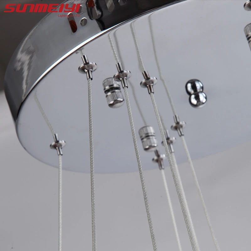 Lustres modern led de cristal luzes Light Frame Color : Stainless Steel