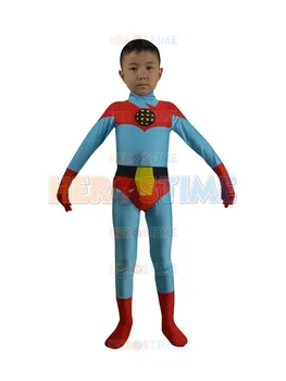 

Kids Captain Planet Costume Spandex Superhero Full Body Costume Halloween Costume free shipping