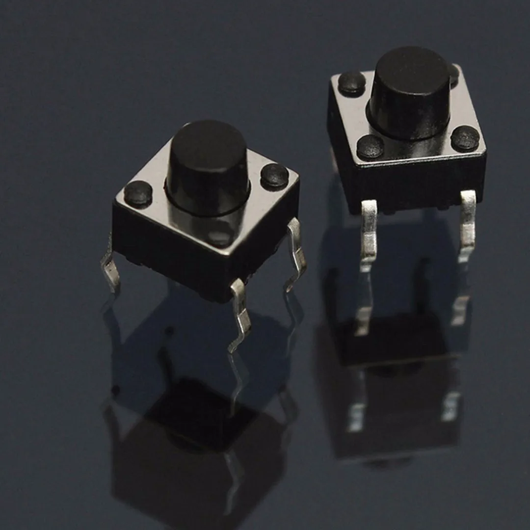 200pcs New 10 Values TM Tactile Push Button Switches Mayitr Micro Switch Momentary Tact Switch With Box Assorted Kit