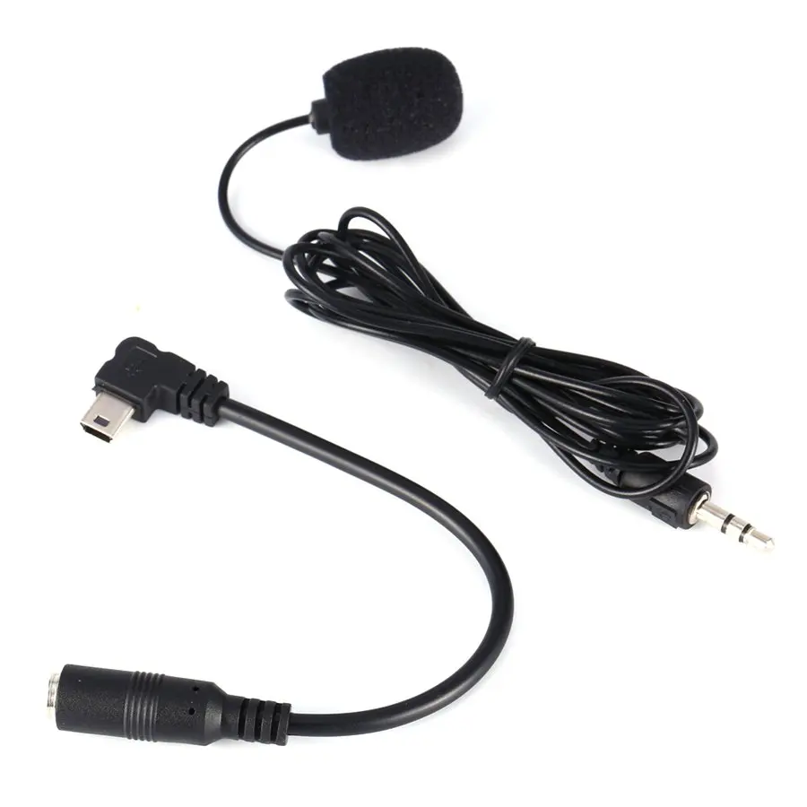 3.5mm Active Clip Mic Microphone + Mini USB to 3.5mm Mic Microphone