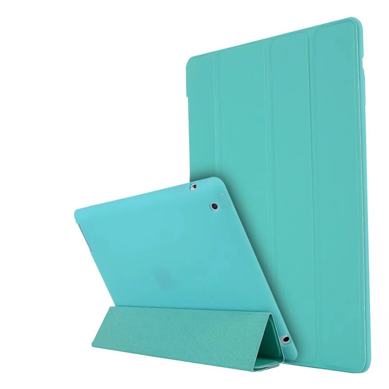 Для IPad 4 IPad 2 кожаный чехол мягкая Вернуться ТПУ Trifold Smart Cover противоударный Защитный чехол для IPad 2/3 /4