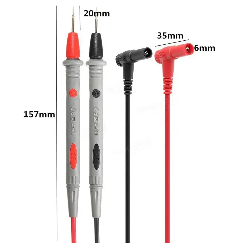 DANIU 20A Probe Test Lead Alloy Alligator Clips Agilent/Fluke/Ideal Clamp Multi Meter