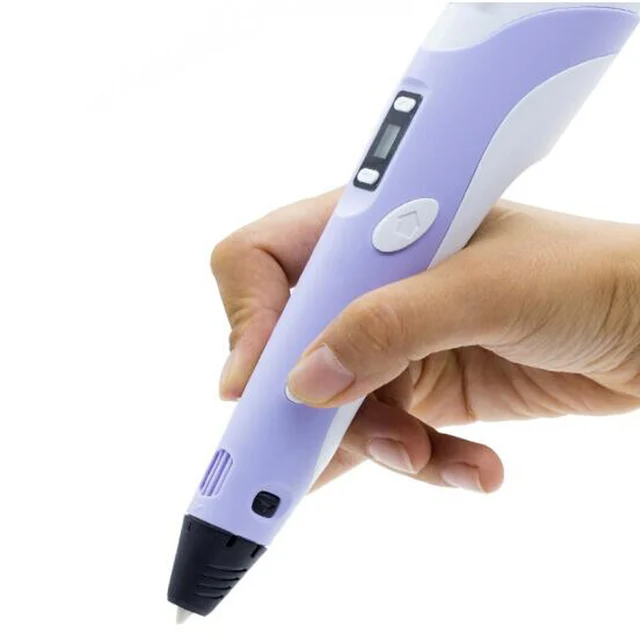 Best Offers 3D Printing Pen with LCD Screen 1.75mm PLA Filament Pack of 12 Different Colors Each Color 10 Feet 3D Print Pen is Perfect Gift