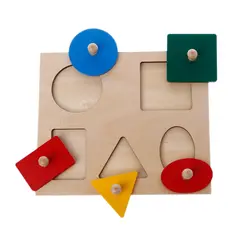 Монтессори формы сортировки головоломки Геометрическая доска образование Дошкольные Детские игрушки