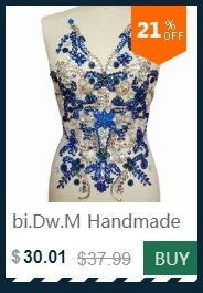 Bi. Dw. M queen бисером 35x36 см золотым шитье Украшенные стразами аппликацией патчи черная сетка для свадьбы украшение свадебного платья