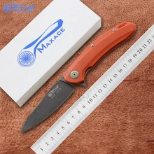 Складной нож Maxace Wind Flipper, лезвие: S35VN, Ручка: G10, тактические карманные ножи для выживания на открытом воздухе, инструменты для повседневного использования