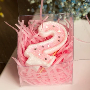 

1PC/lot Birthday Party Decoration Number Candles 0-9 For Kids Cake Show Party Pink Butterfly Candle Kids Birthday Party Supplies