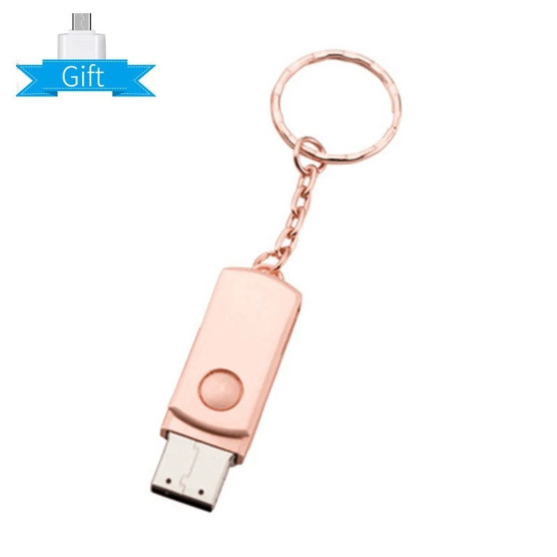 U1 128 ГБ USB 3,0 металлический USB флеш-накопитель 32 Гб карта памяти USB 3,0 флеш-накопитель 64 ГБ 16 ГБ 8 ГБ 4 ГБ U диск Флешка USB флешка - Цвет: Rose gold