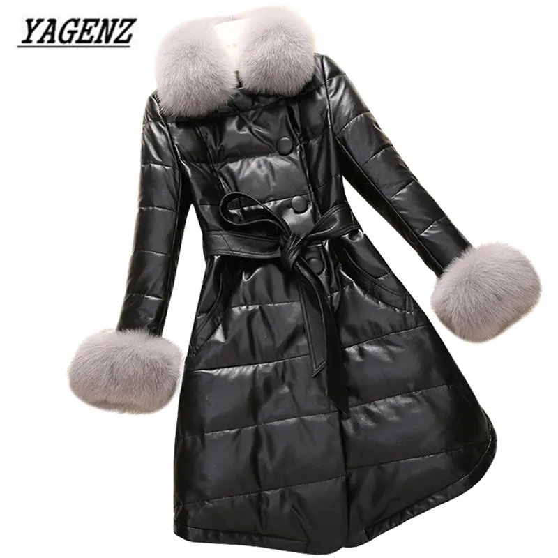 High grade Winter Removable Fox fur Down Jacket Coats