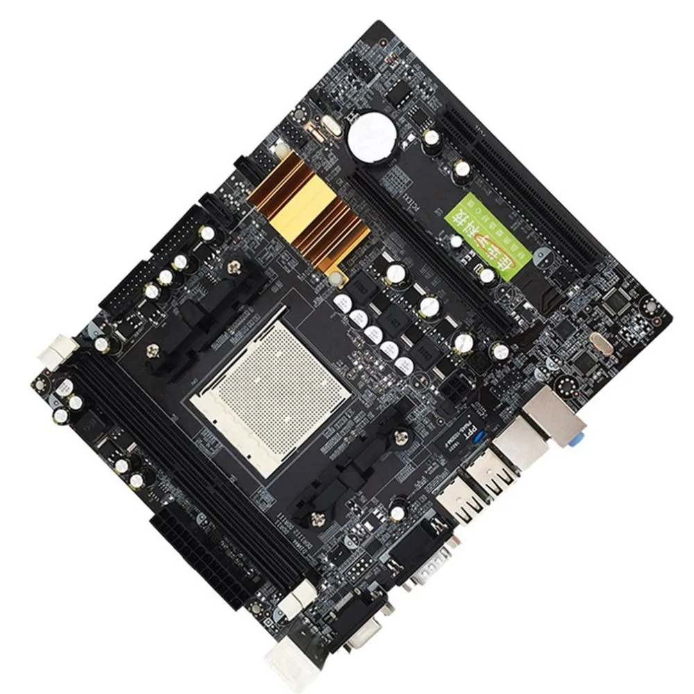 N68 C61 سطح المكتب لوحة أم للكمبيوتر دعم ل AM2 ل AM3 CPU DDR2 + DDR3 ذاكرة اللوحة الأم مع 4 منافذ SATA2 الساخن بيع