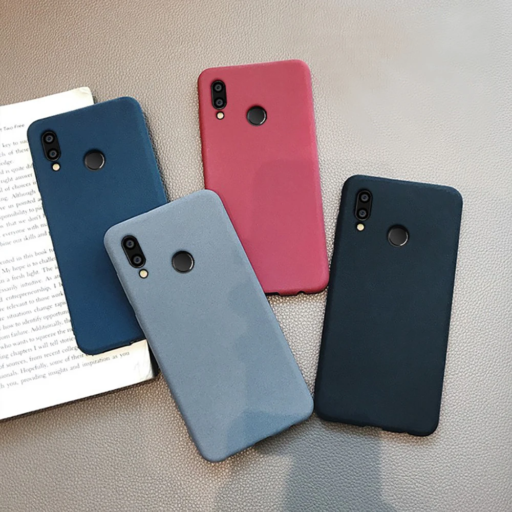 Элегантный очаровательный Матовый Мягкий ТПУ чехол для Huawei Y6 Prime Y5 2019 Y7 2018 lite 2017 P