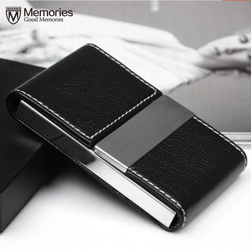 

Men Woman Card Holder Top Quality Unisex Credit Card Package Card Holder Double Open Business Card Case Titular de la tarjeta