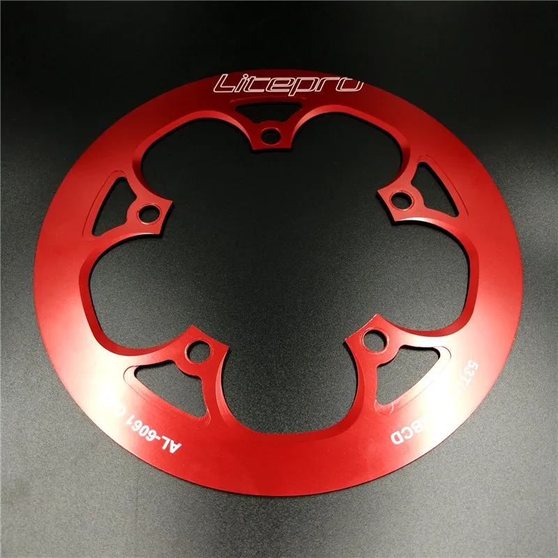 Harilla Mountain Bike Folding Bikes Chainring Guard 130 BCD Aluminum Alloy Chain Ring Protector Cover for 45~58T Chainring Sprockets