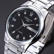 New Fashion Men's &Ladies Stainless Steel Watch Calendar Waterproof Men's &Women's Watch Luxury brand men&women watch business 