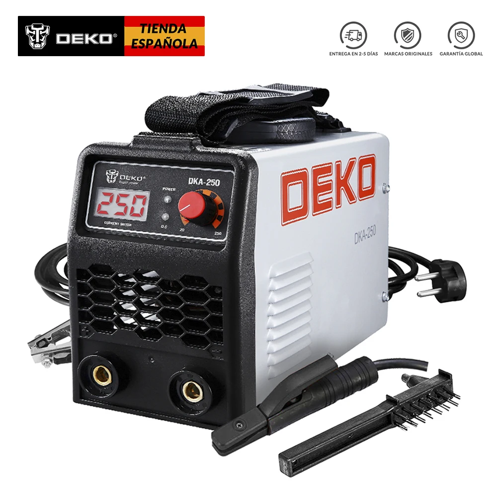 

DEKO 220V 250A IGBT Inverter AC Arc Welding Machine MMA Welder for Welding Working and Electric Working w with accessories