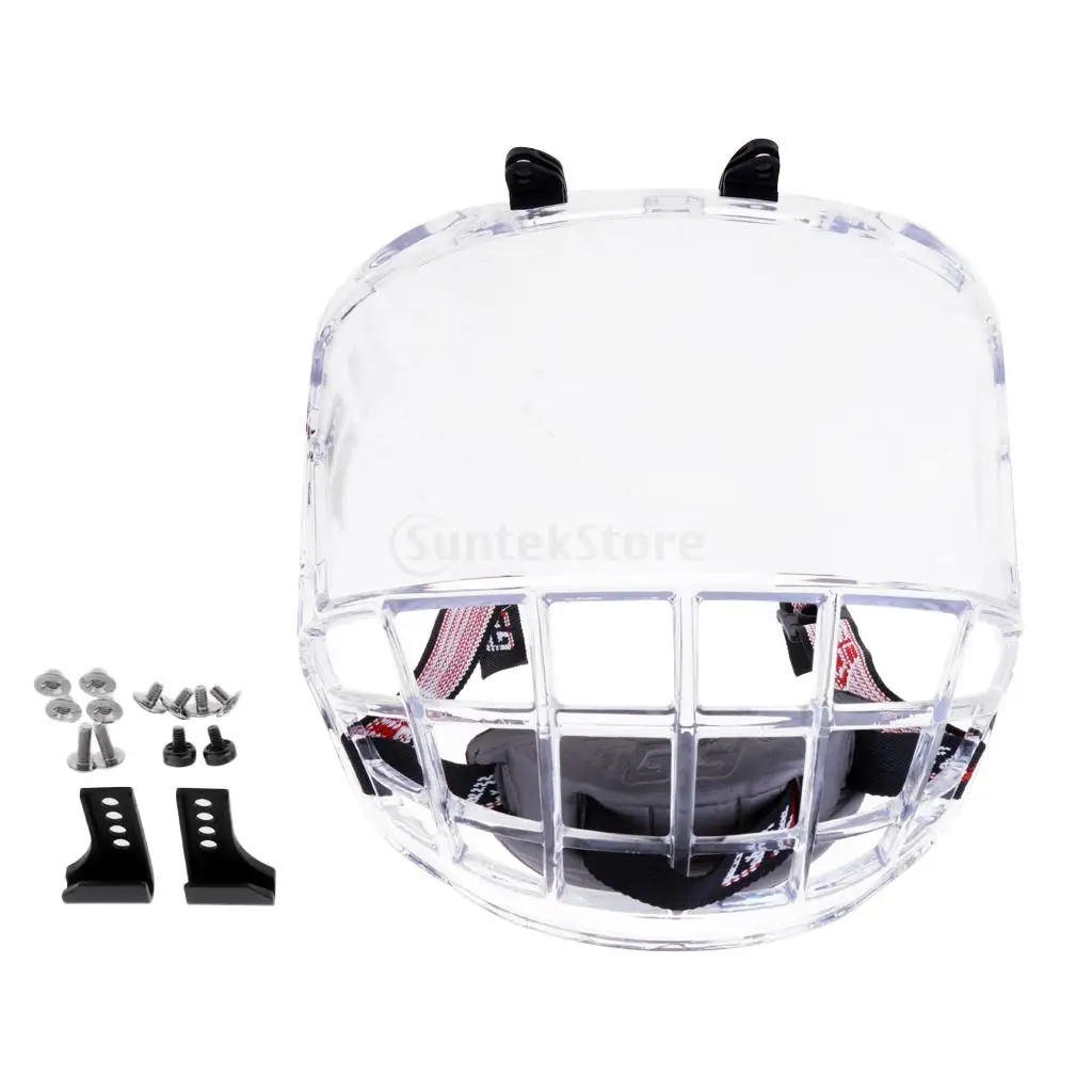 Premium Durable Anti-Fog PC Sports Ice Hockey Player Helmet Full Face Shield Visor Protection Gear Accessories