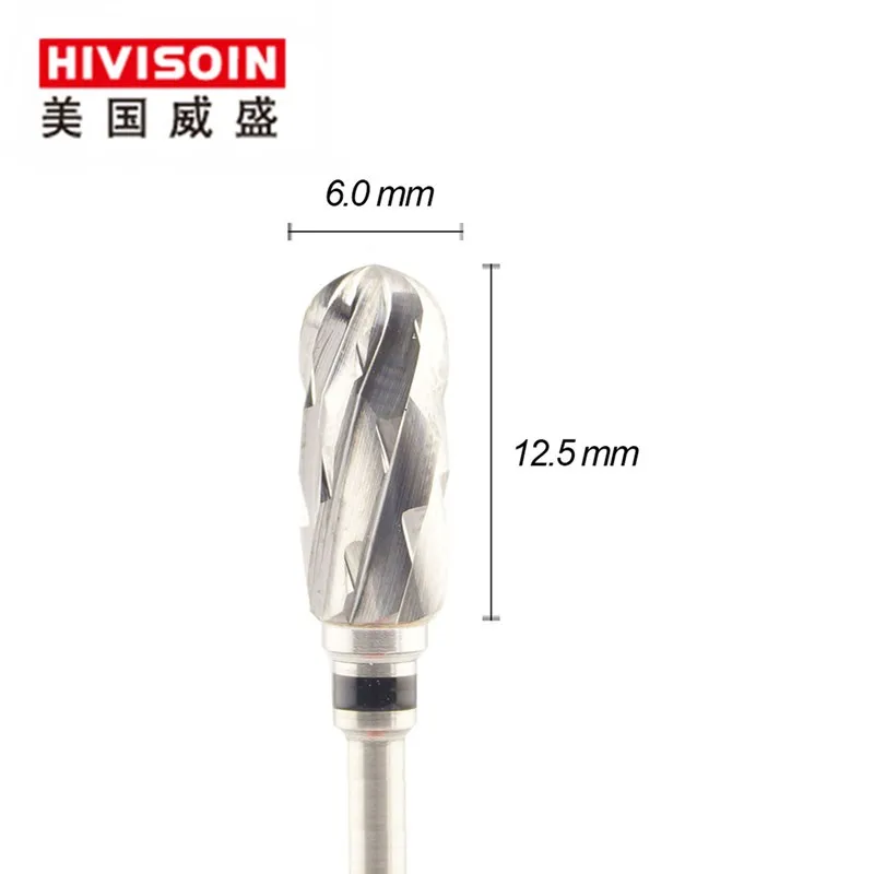 

Cross cut super coarse (0601.060)- ISO223 -Tungsten Carbide Burs - HIVISOIN Carbide Nail Drill Bit&Dental Burs