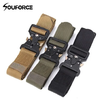 

Deduction Outside Belt Length 125cm Width 3.8/4.5cm Tactical Belt for Outdoor Hunting Training Sport