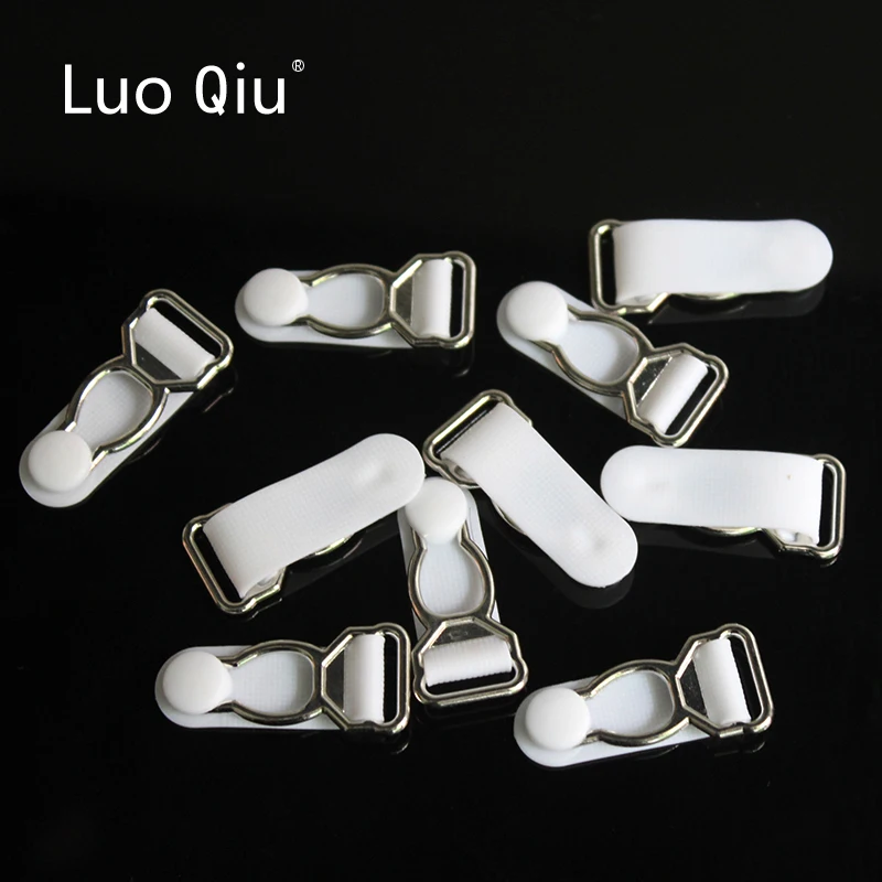 Luo Qiu 30 шт./лот 1 2 см серебристый металл + Белый полипропиленовый зажим для подвязки