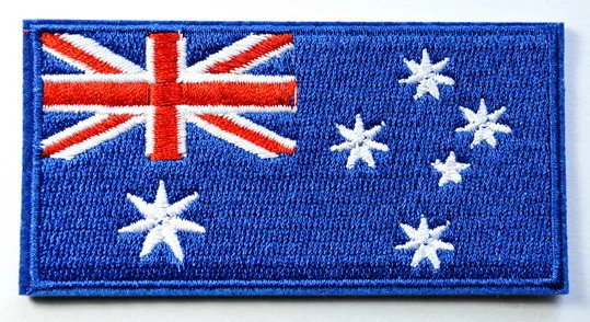 

New ! Flag of Australia Australian Aussie Oz down under applique iron-on patch iron on applique