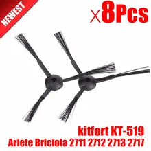 8 шт. боковая щетка замена для Kitfort 503 Ariete Briciola 2711 2712 2713 2717 ilife v7s робот пылесос Xiaomi Robotisc Запчасти