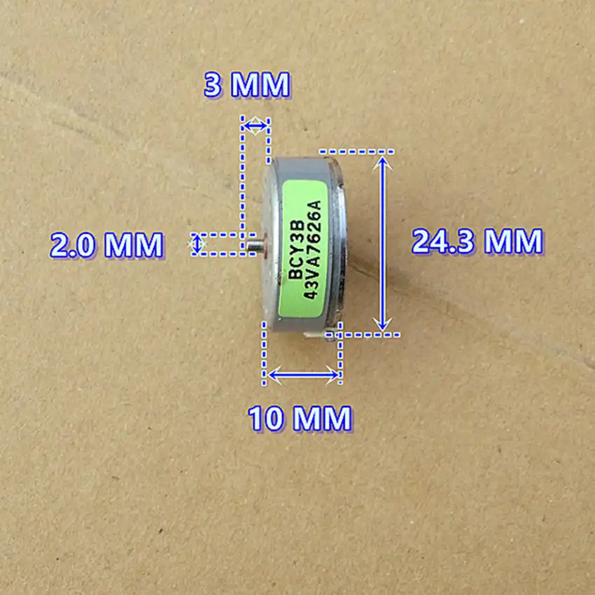 400 Solar Motor Ultra-thin 24.3*10mm DC 2V 3V 6500RPM Science Hobby Experiment