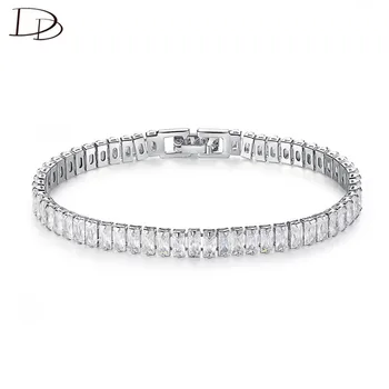 

DODO Square AAA Zircon Chain Luxurious Charm Bracelets & Bangle For Women Wedding Banquet Accessories Fashion Jewelry Gifts B155