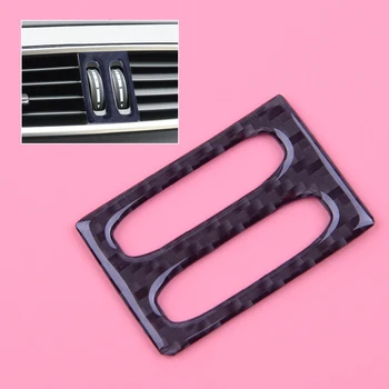 

DWCX Carbon Fiber Inrerior Console Air Vent Outlet Adjustment Knob Cover Trim Sticker Fit For Mercedes Benz W204 C-Class