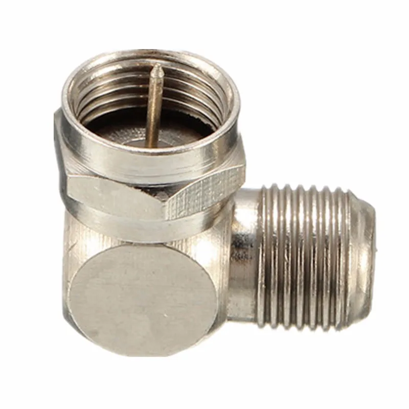 Tv Antenna Cable Connector F Type Male To Female Right Angle Adapter 90 Degree Coaxial Tv Antenna Cable Connector F Type Male To Female Right Angle Adapter 90 Degree Coaxial