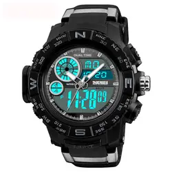 Новый SKMEI спортивные часы для мужчин открытый двойной дисплей наручные часы модные повседневное водостойкие Relogio Masculino 1332 zk20