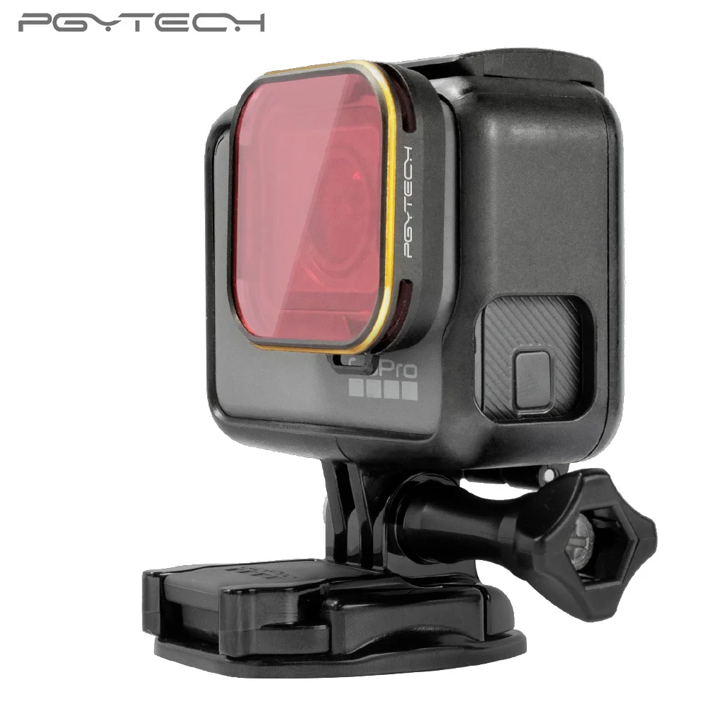 PGYTECH Gopro 5 6 Hero 7 фильтр для объектива серии Gold edge фильтры для камеры для gopro аксессуары go pro рукоятка Удлинительное крепление