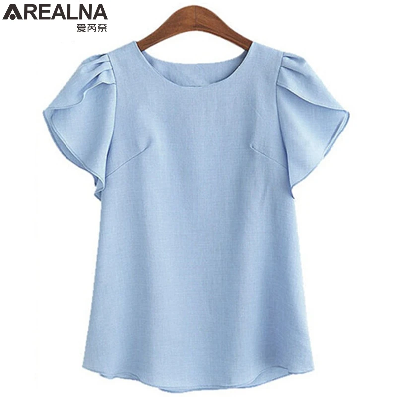 

2019 fashion plus size shirt women tops kimono O-neck shirts Ruffles chiffon blouse casual vintage women blouses 5XL blusas