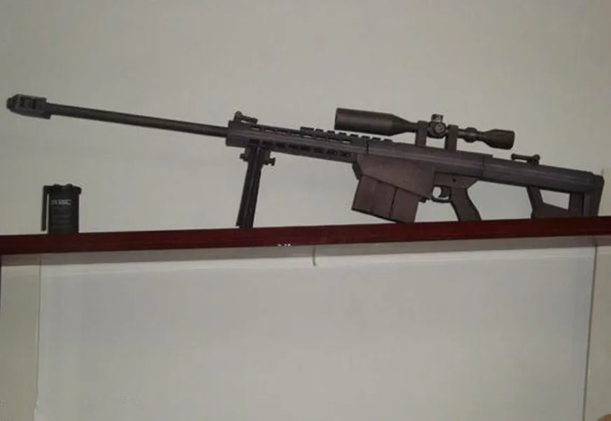 Высококачественная 3D бумажная модель пистолета 1:1 снайперская винтовка Barrett M82A1
