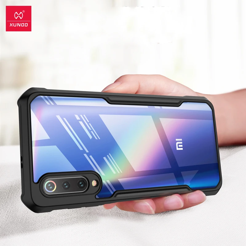 XUNDD Airbag Shockproof Case For Xiaomi Mi9 Cover Full Protective Case Transparent PC Back Cover for Xiaomi Mi 9 SE Case Coque