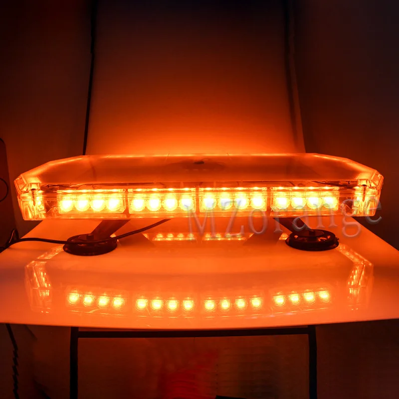 MZORANGE 12 V/24 V 56 светодиодный Стробоскопическая Лампа Аварийного освещения автомобиля скорой помощи полиции желтый мигающий Предупреждение льный фонарь маяк - Испускаемый цвет: Цвет: желтый
