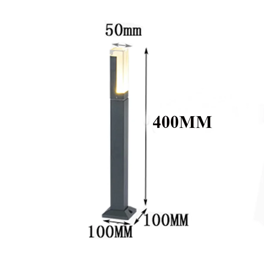 BEIAIDI-10W-Outdoor-Stand-Pole-Column-Lawn-Light-Waterproof-Acrylic-Garden-Landscape-Pillar-Lamp-Aluminum-Villa (4)