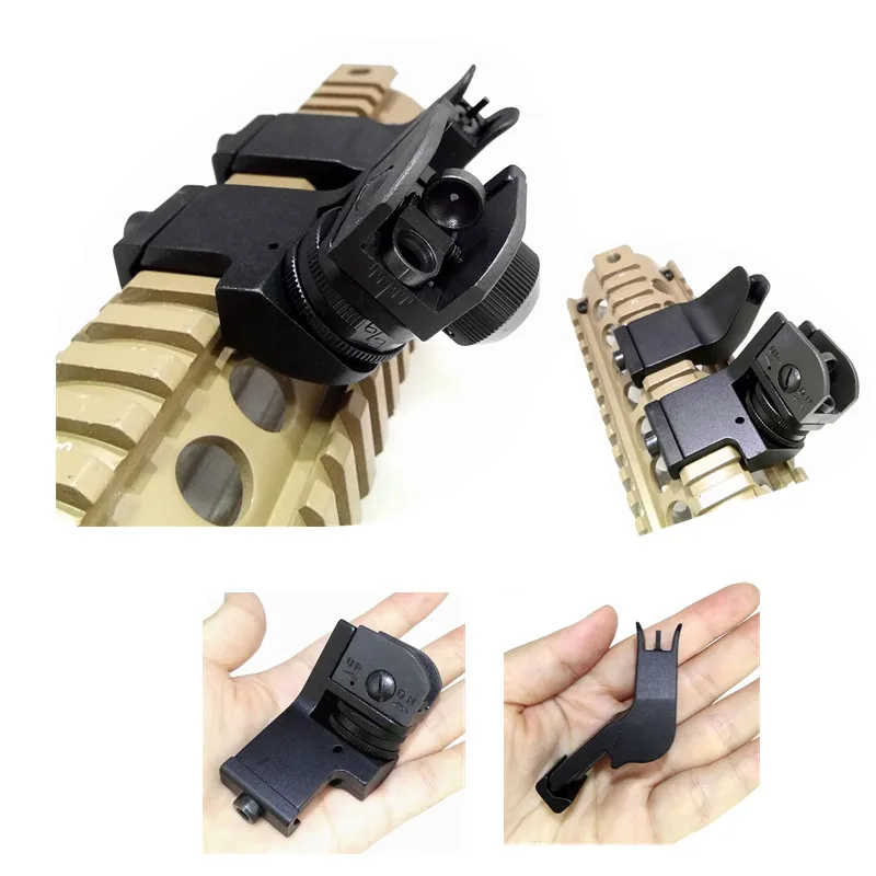 

FIRECLUB AR15 AR 15 AR-15 Front Rear Sight 45 Degree Rapid Offset Transition Backup Iron Sight Rapid Rifle Sight New