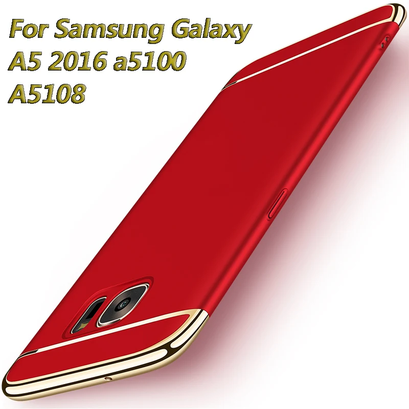 

For Samsung Galaxy A5 2016 Cases Luxury Protective Back Cover 3 in 1 Hard PC Hybrid Case For Galaxy a5100 a510F a510 A5108 Bag