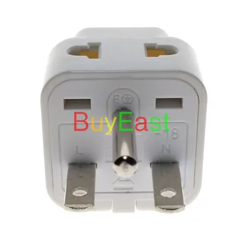 

5 X Universal World to North American NEMA 6-15P US 2 IN 1 Electrical Plug Adapter White Color
