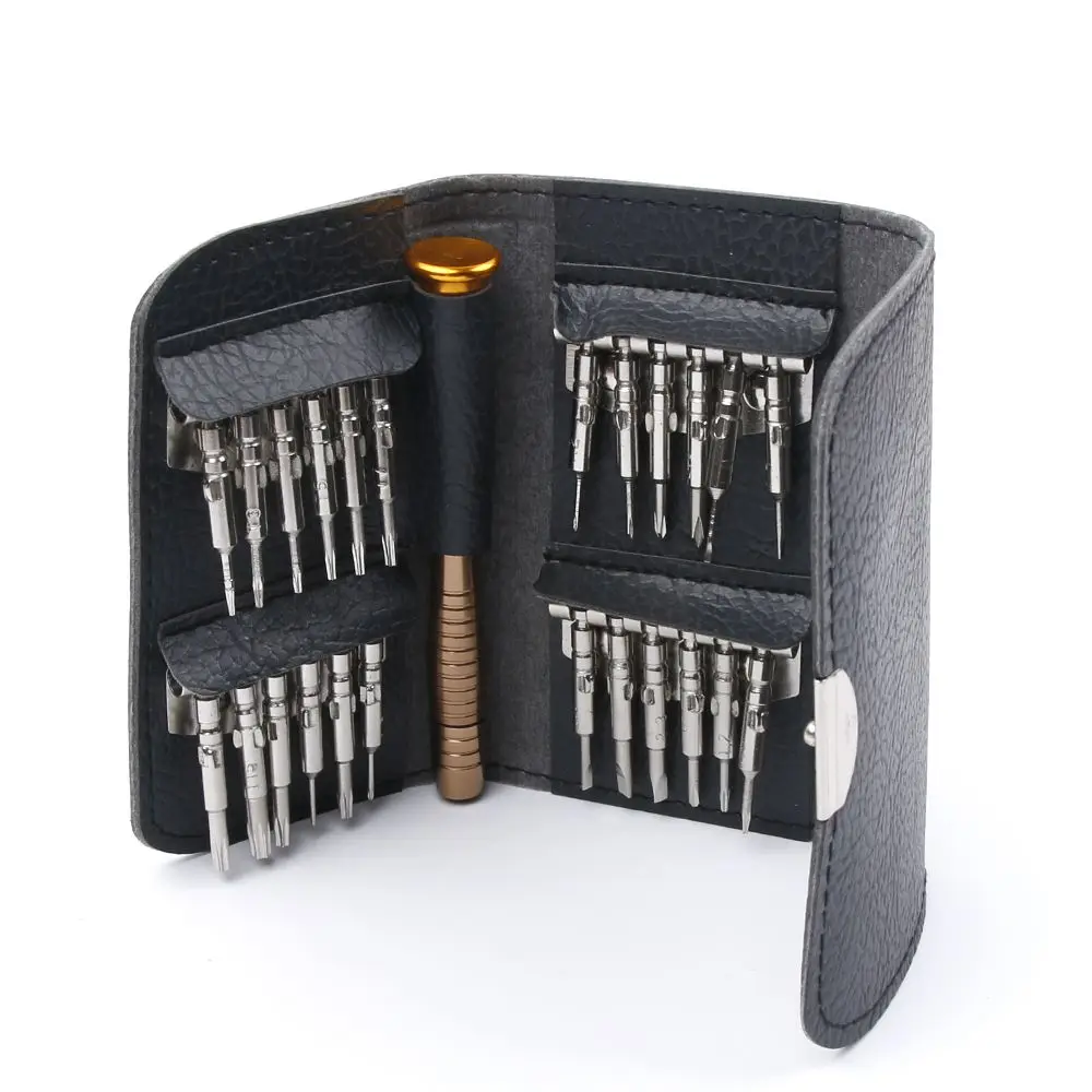

25 in 1 Precision Torx Screwdriver Wallet Repair Tool Set Multi Tool Herramientas For iPhone Laptop Cellphone Electronics PC