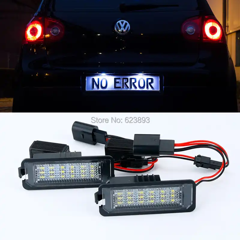 mk7 gti led license plate lights