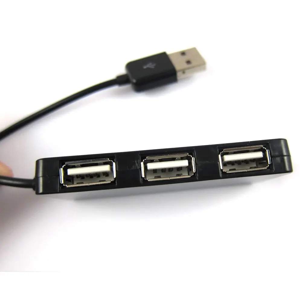 Тонкий usb-хаб 2,0 Высокое Скорость 4 Порты и разъёмы USB 2,0 концентратор сплиттера для ноутбука Macbook Портативный usb-хаб