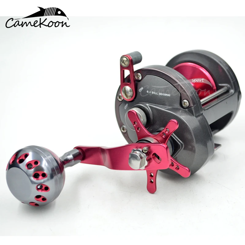 CAMEKOON Saltwater Star Drag Fishing Reel 12KG Max Drag Strong Casting Fishing Sea Boat Trolling Reel Right Hand