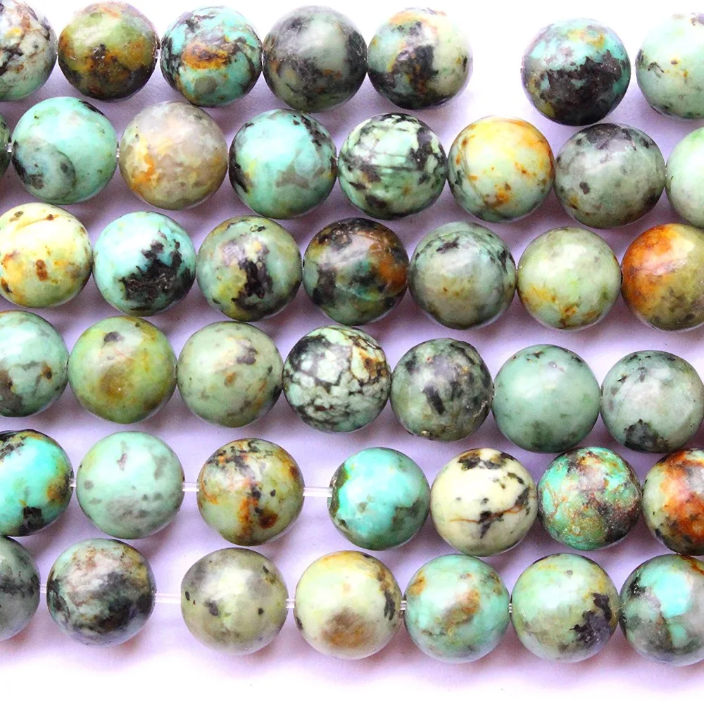 Fashion Diy Natural 6mm african turquoises loose beads approx 65pcs | Украшения и аксессуары