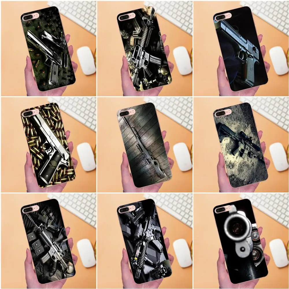 TPU Top Selling For Samsung Galaxy Note 5 8 9 S3 S4 S5 S6 S7 S8 S9 S10 mini Edge Plus Lite Army Sniper Rifle Pistol | Мобильные