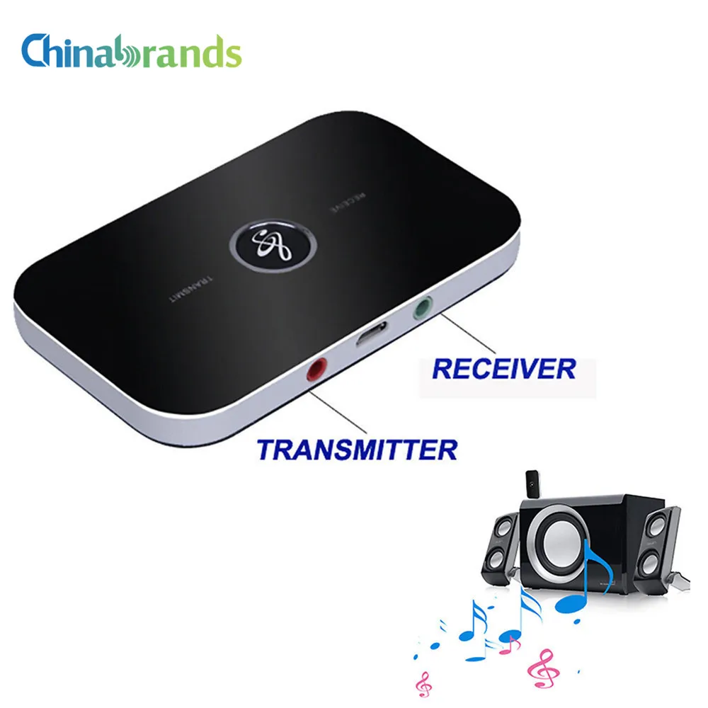 

2 IN 1 Bluetooth 4.1 Receiver and Transmitter B6 Bluetooth Wireless Adapter HIFI Audio With 3.5MM AUX Audio For Home TV MP3 PC