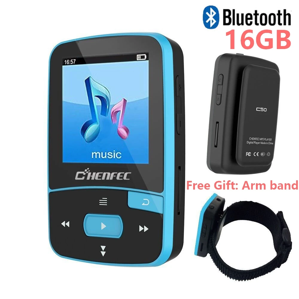 Cena Oryginalny CHENFEC C50 Mini Sport Clip Bluetooth odtwarzacz MP3 odtwarzacz muzyczny obsługa karty TF, Radio FM, nagrywanie, E book, krokomierz