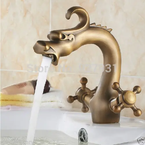 Classic China Dragon Shape Bathroom Hot and Cold W...